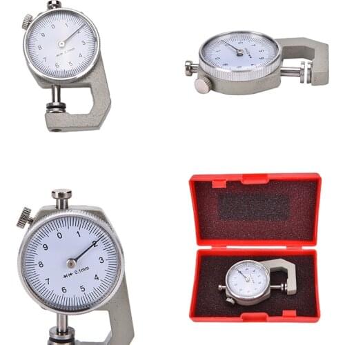 1PCS Metal Thickness Gauge 0-10mm Dial Thickness Gauge Leather Paper Thickness Meter Tester For Leather Flim Paper