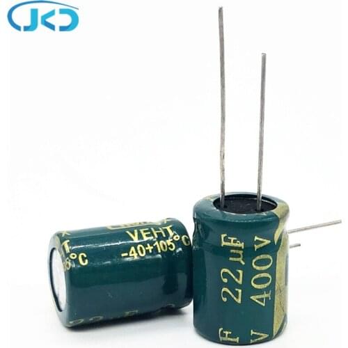 10pcs/lot 400V 22UF high frequency low impedance 13*17mm 20% RADIAL aluminum electrolytic capacitor 22000NF 20% 4.7