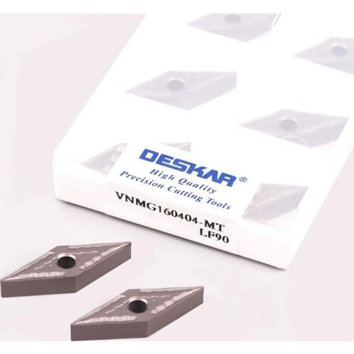 10pcs VNMG160404-MT LF90 VNMG160408-MT LF90 Durable Cermet pointed blade Cutting turning insert for CNC lathe turning processing