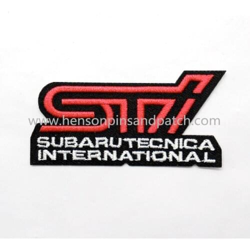 2.7inch Retail and stock subaru car embroidery cloth iron on patch