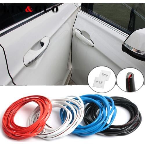 3M/Set Car Door Edge Rubber Scratch Protection Car Door Rubber Sealing Strips for hyundai ix25 creta sonata accent elantra ix35