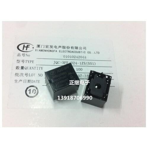5pcs/lot Original Relays JQC-3FF-24VDC-1ZS (551) 5 PIN 1 normally open 1 normally closed