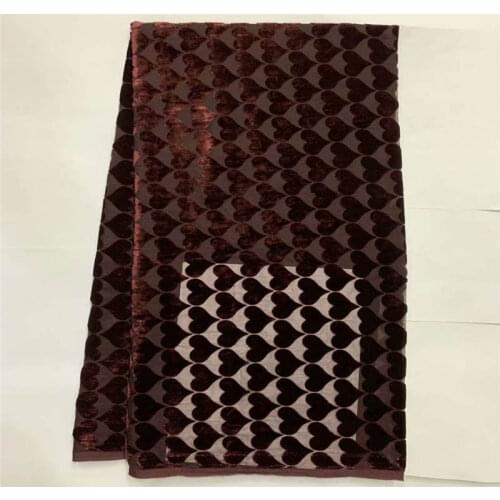 5 Yards High Quality African Printed Velvet Fabric For Ladies To Wear Soft And Comfortable Printed Velvet Silk Fabric! LXF99237