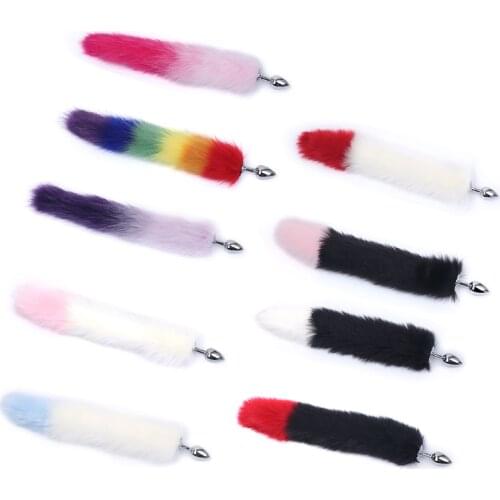 Metal Feather Anal Toys Fox Tail Anal Plug Erotic Anus Toy Butt Plug Sex Toys For Woman And Men Sexy Butt Plug Adult Accessories