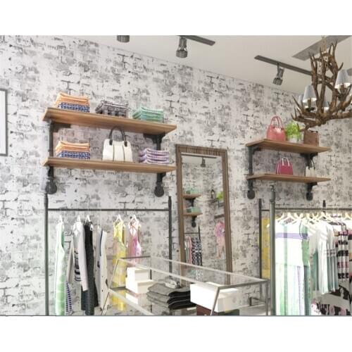 Beibehang Retro brick pattern PVC waterproof antifouling wallpaper barber shop full mottled personality cement papel de parede