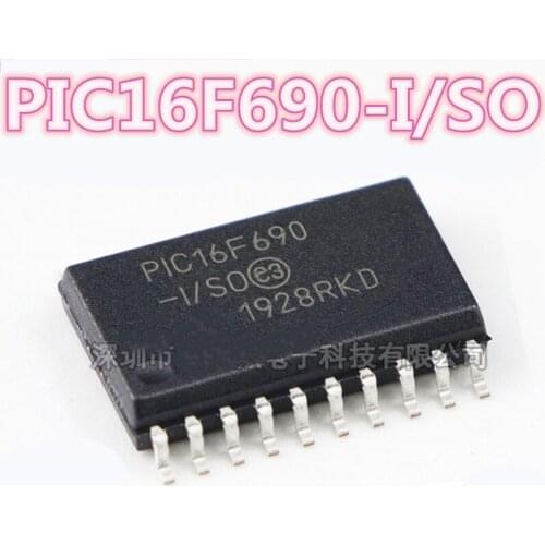 Free shipping: 50PCS PIC16F690-I/SO PIC16F690 16F690-I/SO 16F690 SOP20 Microcontroller