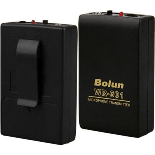 Wireless Microphone System with Transmitter & Receiver Portable Clip-on Microphone for Teaching Public Speaking WR601