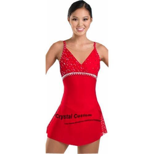 Custom Girls Figure Skating Dress New Brand Vogue Figure Skating Competition Dress Kids DR3260