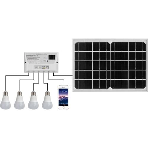 Hot quality products 150LM home solar power system Suitable for garage patio lighting up to 5 hours 12w