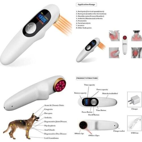 Veterinary/Pets Clinic Use Dogs Horses Cats Animals Pets Wound Healing Pain Relieve Cold Laser Therapy Instrument