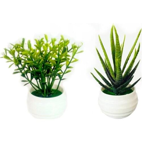 Simulation Potted Plant Artificial Perfect Plastic Display Mold Bonsai For Home Decor Christmas Party Hotel Garden Decoration