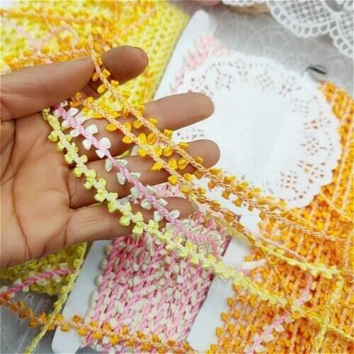 Trendy Little Fragrance Woven Fine Lace Ribbon DIY Headdress Bracelet Hat Backpack Gift Box Bow Multi-purpose Fabric Flowers