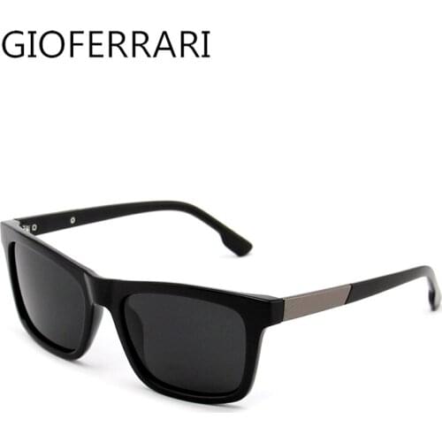 GIOFERRARI brand designer new fashion polarized sunglasses mens square frame mens sunglasses fishing driving beach sunglasses