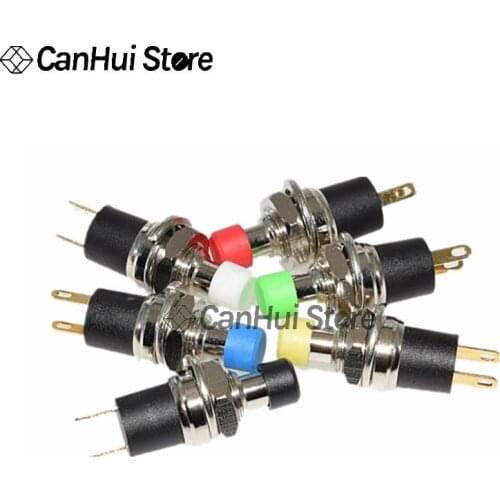 PB05A High-Quality Self-Locking PBS-110 SPST Normally Open Switch Opening 7MM Small Button With Gold-Plated ON-OFF 1A 250V AC