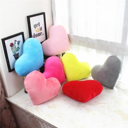 40x30cm 12 Colors Love Cushion Heart-shaped Plush Pillows Cushions for Sofa Throw Pillow Car Home Decor Heart Pillow Super Soft