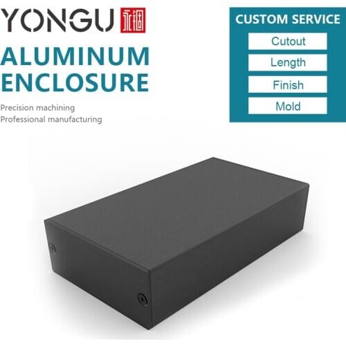 Junction box electronic component aluminum enclosure DIY project case Wire connector 58*24*80mm