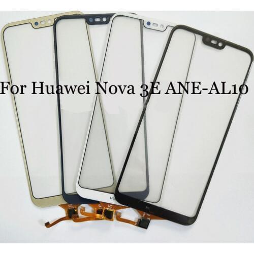 2pcs For Huawei nova 3e 3 e Touch Screen Digitizer Sensor Replacement For Huawei Nova3e ANE-AL10 touch panel with flex cable