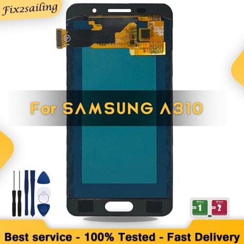 Super AMOLED LCD Display 100% Tested Working Touch Screen Assembly For Samsung Galaxy A3 2016 A310 A310F A310H A310M A310Y