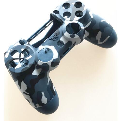 PS4 Pro Blue Camo Front Back Soft Touch Faceplates Housing Shell Case Cover for Sony PS4 Pro JDS040 JDM040 v2 Gen 2th Controller