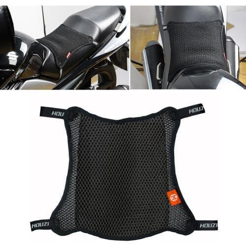 1PC Motorcycle Seat Cover Breathable 3D Mesh Net Cushion Breathable Anti-Skid Moped Cushion Cover
