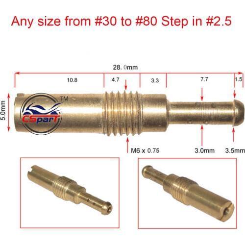 6 8 10 12 PCS Pilot Slow Jet For Keihin carburetor PE CVK FCR PWK PWM PJ CBR CR