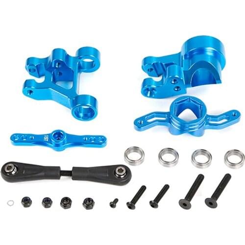 Aluminum Push-Pull Steering Wiper Arm Double Cog 15T 17T Kit for 1/5 Scale LOSI 5IVE-T Rovan LT and SLT