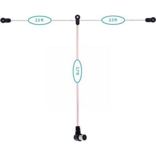 1 Pcs 2 m Transparent double parallel line car antenna FM Ohm antenna Accessories Antenna 75 MHz) Replaceable (520-1710 rad U4P6