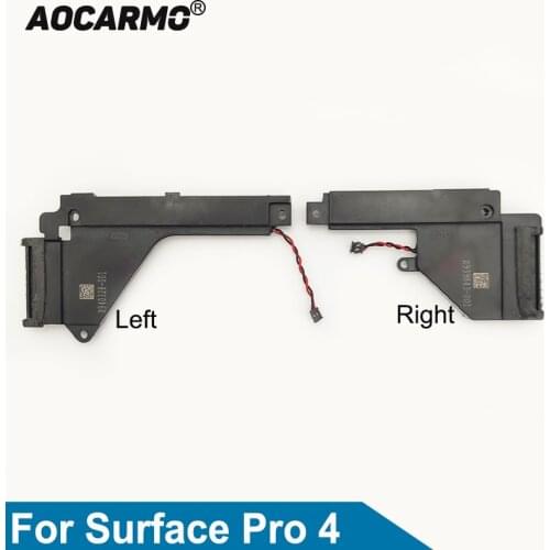 Aocarmo Right And Left Speaker Loudspeaker For Microsoft Surface Pro 4 Horn Sound Flex cable Replacement Repair Fix Part