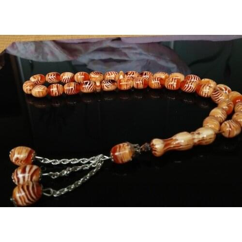 Free shipping 2pc/lot imitation amber color 33 Tasbih Allah Muslim prayer beads misbaha sibha masbaha tesbih Islamic rosary