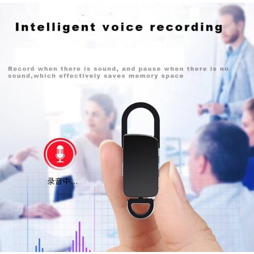 Pen Keychain Voice Recorder Dictaphone Digital Voice Activated Recording USB Flash Drive Audio Sound Portable MP3 Player