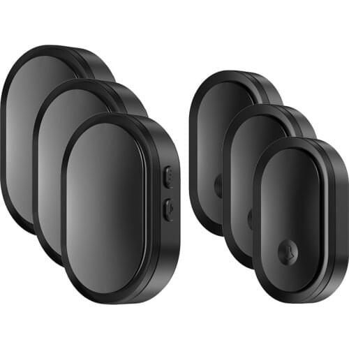 CACAZI Smart Wireless Doorbell Waterproof 3 Button 3 ReceiverTouch Button 300M Range Home Security Door Call Bell 36 Ring