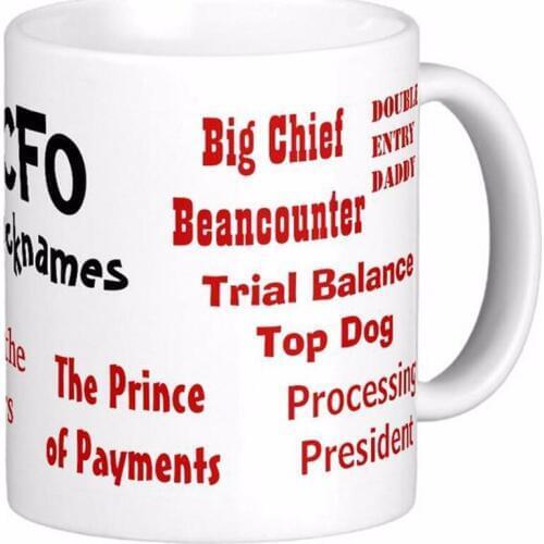 CFO Nicknames White Coffee Mugs Tea Mug Customize Gift By LVSURE Ceramic Mug Travel Coffee Mugs