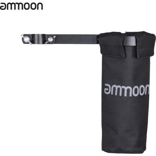 Ammoon Drumstick Bag Drum Stick Holder 600D with Aluminum Alloy Clamp for Drum Stand