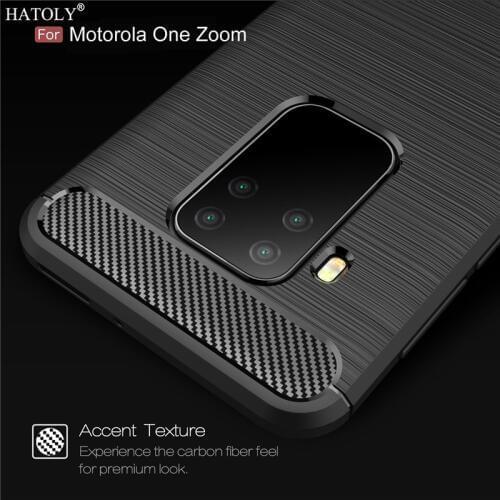 For Cover Motorola One Zoom Case Shockproof Soft Back Cover Moto One Zoom Pro Case TPU Phone Bumper Case For Motorola One Zoom