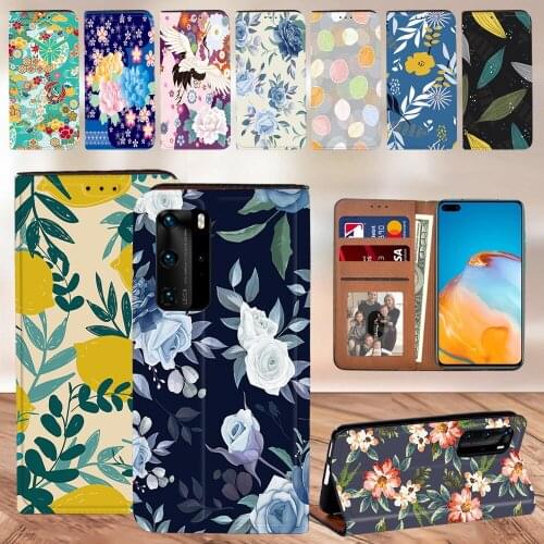 Phone Case for Huawei P40/Pro/P30 Lite Luxury with Card Slot Leather Case Full Cover for P20/Pro/Plus/P30/pro/plus Phone Covers