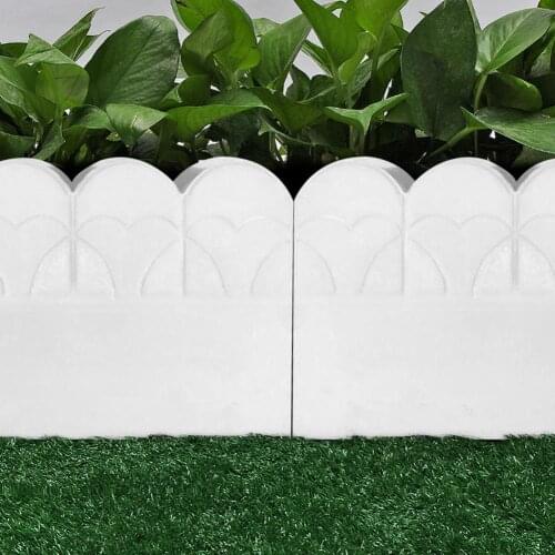 Brick Edgings Block Mold Garden Fencing Flowerbed Mould Decor Concrete Flower Pond Fence Brick Idyllic Courtyard Garden Brick