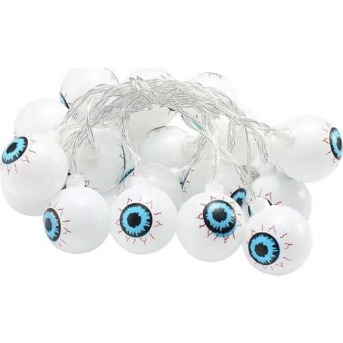 Halloween Cute Eyeball String Lights, Battery Operated Decorative Lights, Waterproof Twinkle Lights For Party