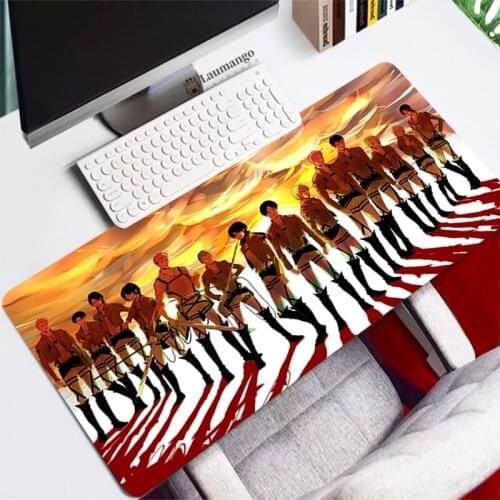 Attack on Titan Mouse Pad Large 900x400 Gaming Accessories Gamer PC Completo Computer Desk Mat Keyboard Mousepad CS GO Carpet