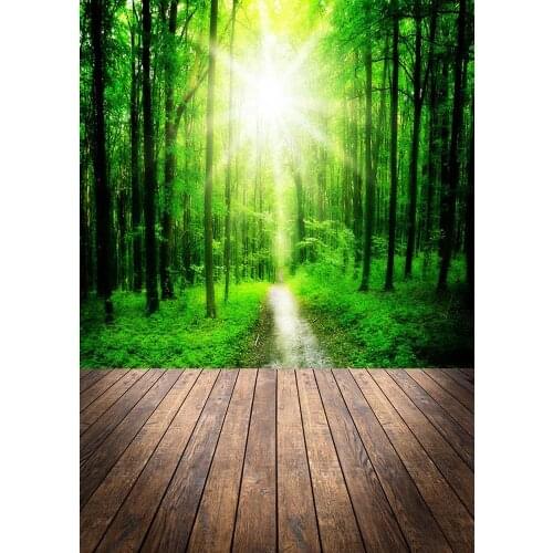 Forest Tree Wooden Floor Photography Backdrops For Photo Studio Vinyl Photo Backgrounds Custom Baby Portrait Children Photophone