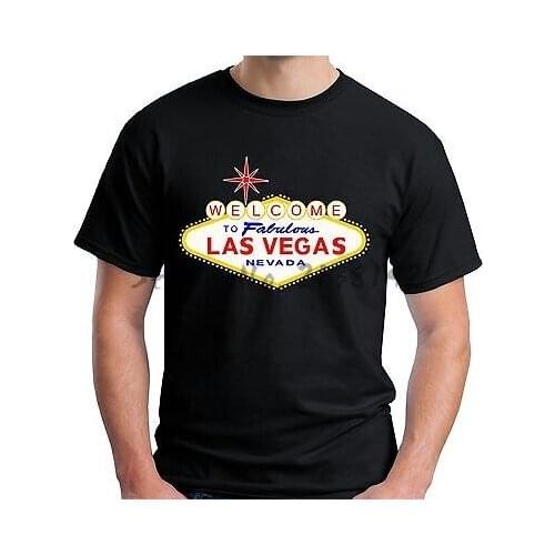 Mens Las Vegas Sign T Shirt Sin City Gambling Nevada USA America V142 mens top tees