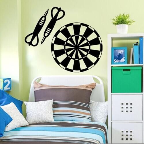 Target Darts Wall Decals Removable Vinyl Home Design Wall Decor Boys Bedroom Nursery Wall Art Poster Vinilos Paredes Murals 3667