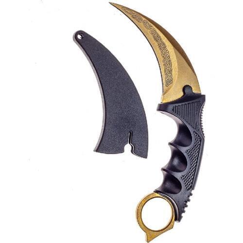 HS Tools Outdoor Karambit Knife Hunting Knives Survival Tactical Claw Knife Pocket Self Defense Offensive Camping Tool