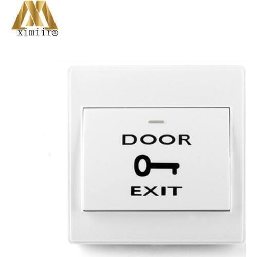 Plastic Exit Button Exit For Door Access Control Door Push Exit Button White Color Door Release Switch E16M