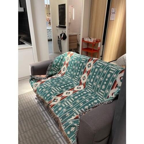 Bohemia Geometry Throw Blanket for Bed Decorative Sofa Seat Cover for Living Room Slipcover Home Decor