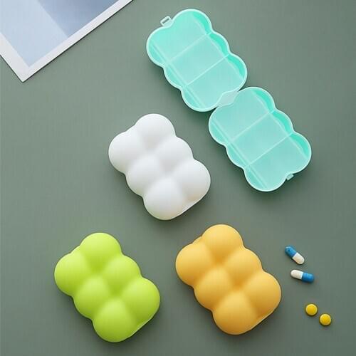 Travel Portable Medicine Pill Box 6 Grids Pills Dispenser Pill Organizer Tablet Pillbox Case Container Mini Drug Divider