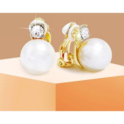 Clip on Earrings for Women without Piercing No Hole Brincos Pearl Earrings Fashion Jewelry Gold Earrings Gift Stud Earrings