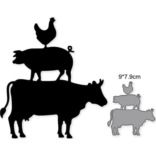 Cutting Dies Animal Layering Die Photo Album 2020 New Version Production Embossing Die Cutting Process Die Decor