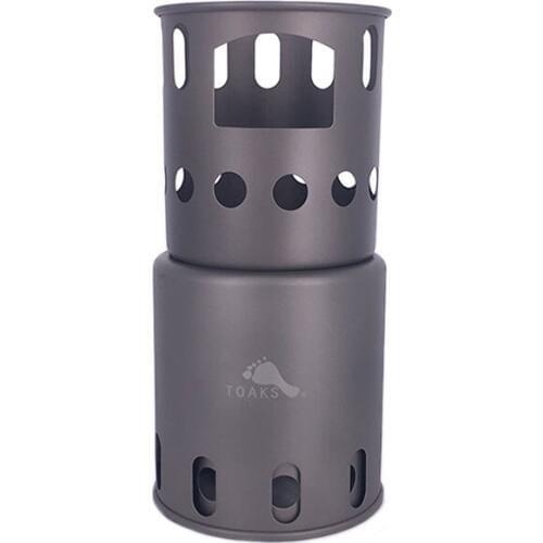 TOAKS STV-11 Titanium Stove Backpacking Wood Burning Stove Camping Hiking Titanium Stove Only 225g