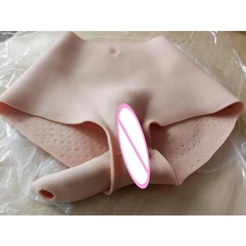 Upgrade 6G Bubble Butt Silicone Realistic Vagina Panties Shemale Crossdresser Pussy Pants Transgender Artificial Sex Underwear