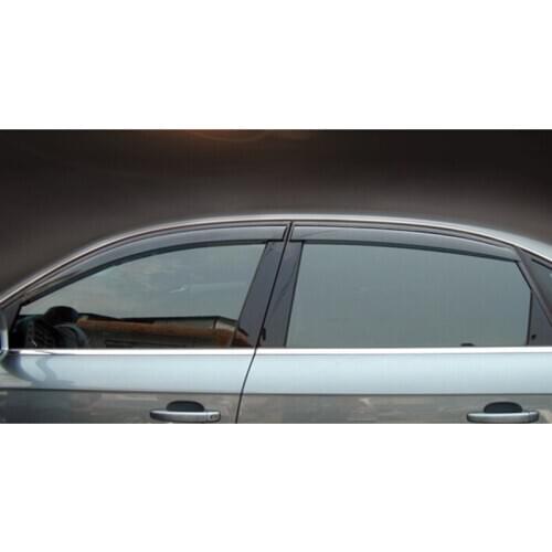 High quality 4 Piece Injection molding trim vent shade rain sun wind deflector window visor for AUDI A4L 2008-2016